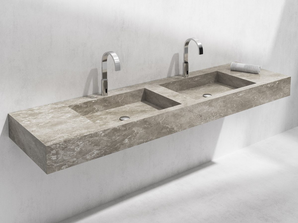 Double Wall-mounted Washbasin - Image 4