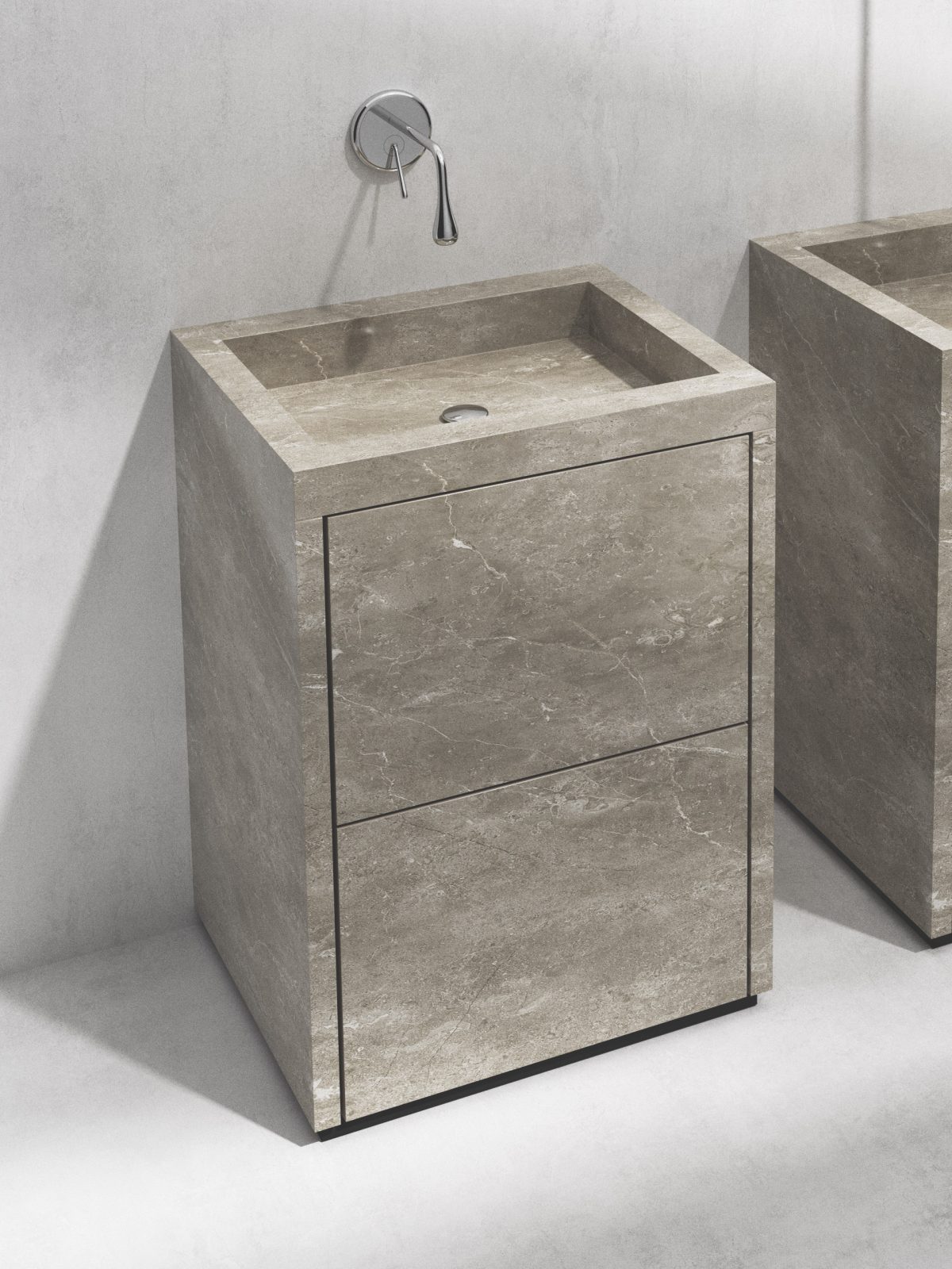 Free-standing Washbasin with Drawers - Image 2